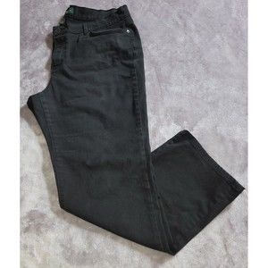LRL Lauren Jeans Co Womens Sz 16W Black Denim Jeans